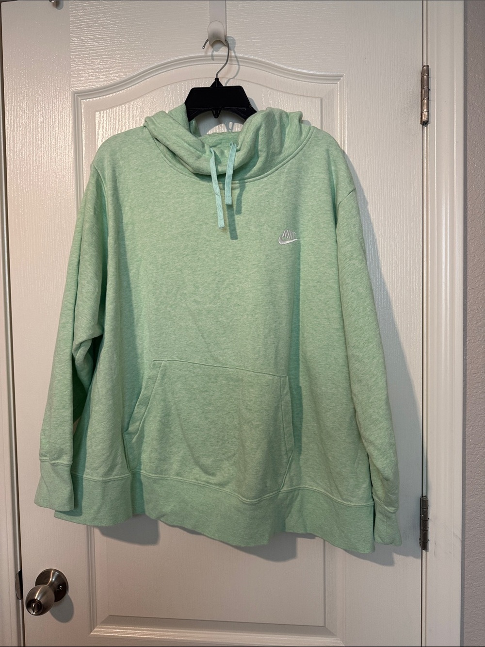 Nike Mint Green Cowl Neck Pullover Sweater